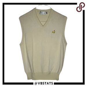 Masters Neutral Tan-Wheat Men's‎ Performance Golf Vest in Size Medium